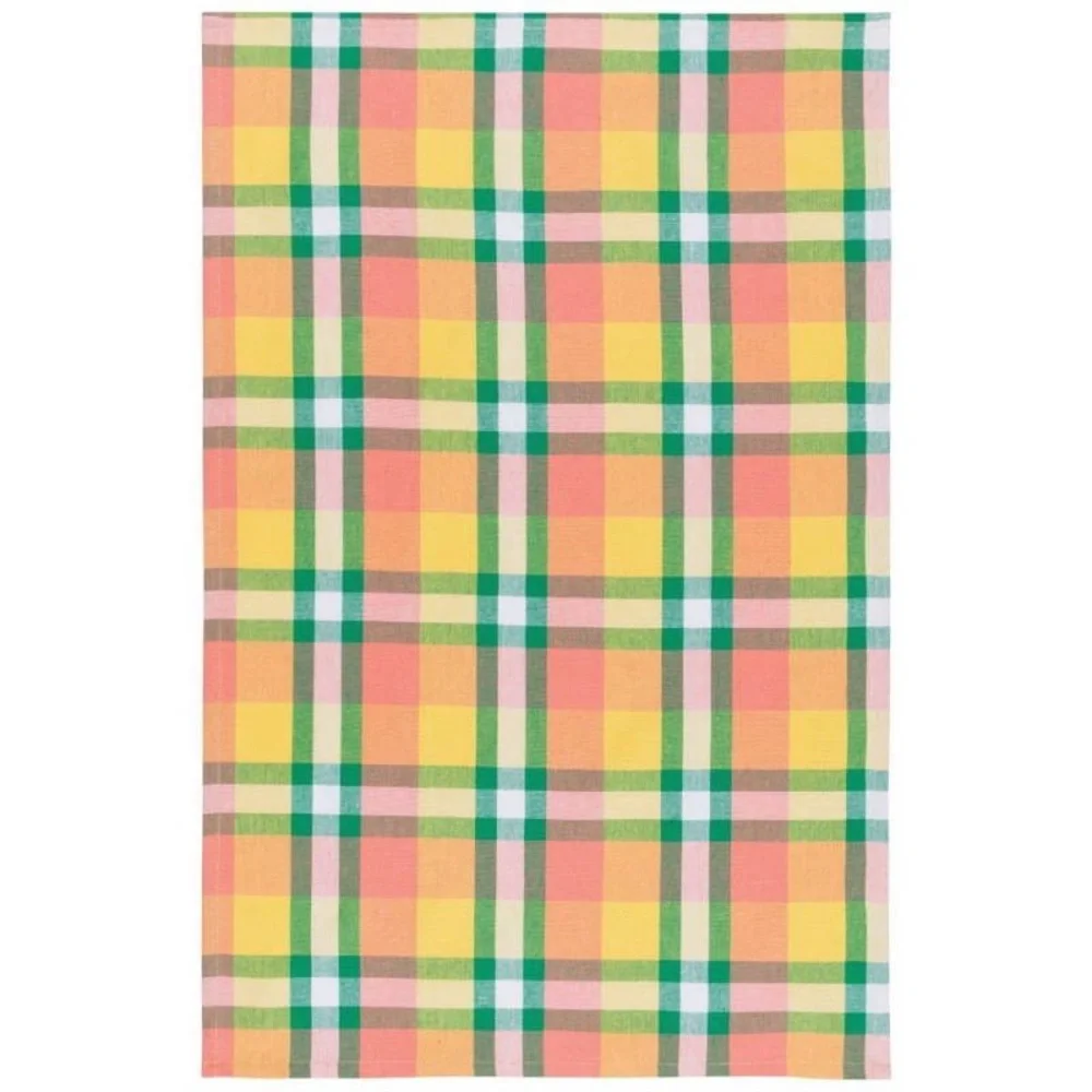 Now Design 2 Second Spin Recycled Cotton Kitchen Towels  Plaid Meadow - New